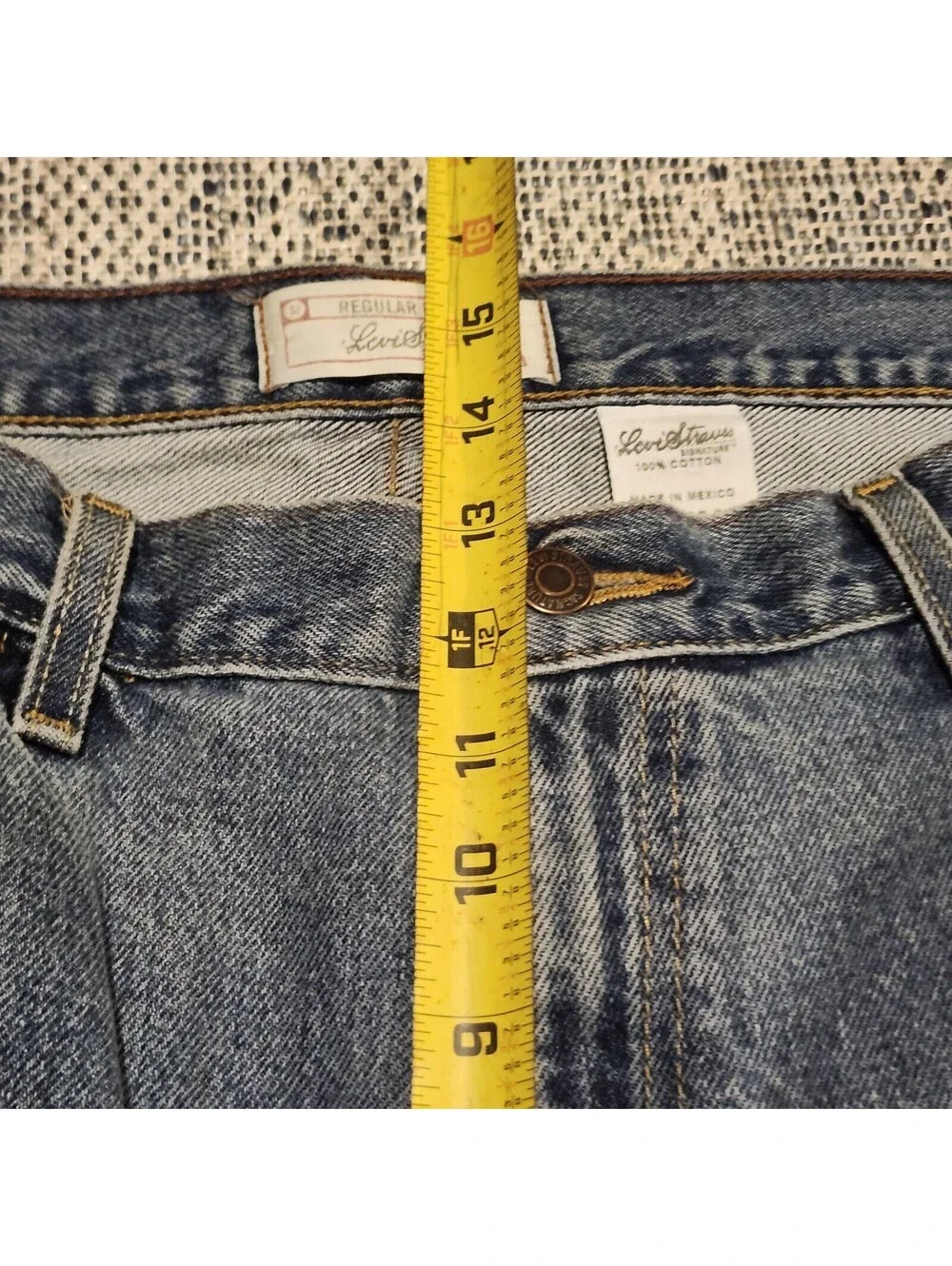 Vtg 2004 Levi's Signature Relaxed Straight Leg Jeans Mens 40x32 Blue Denim Baggy
